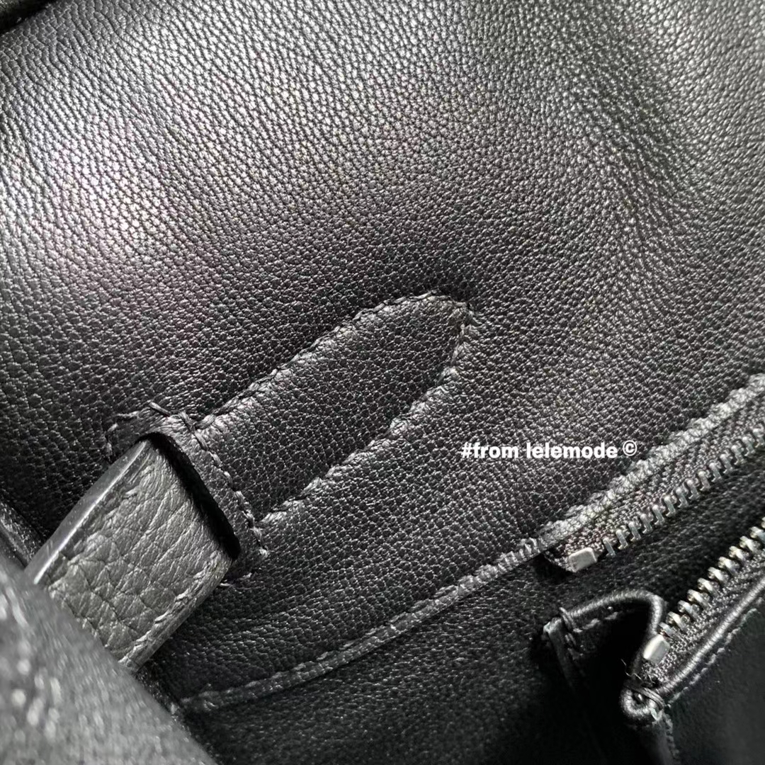 Hermès（爱马仕）铂金包 BK 35cm 全手缝 黑色 Nior 银扣 原厂Togo皮