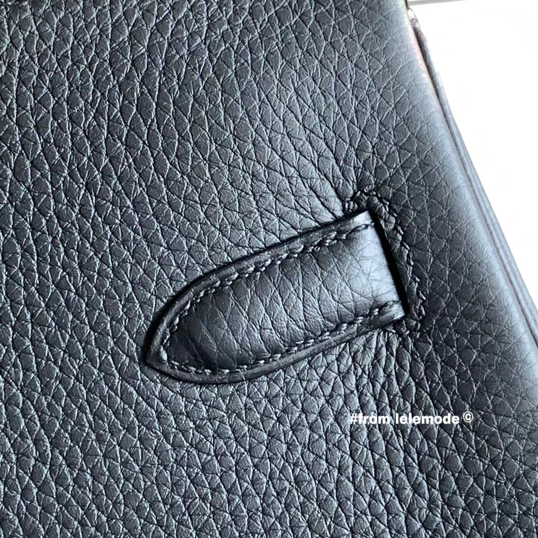 Hermès（爱马仕）铂金包 BK 35cm 全手缝 黑色 Nior 银扣 原厂Togo皮