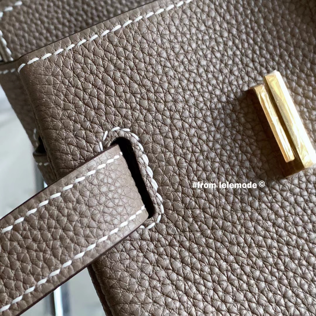 Hermès（爱马仕）Birkin 铂金包 大象灰 ck18 全手缝 原厂Togo皮 30cm