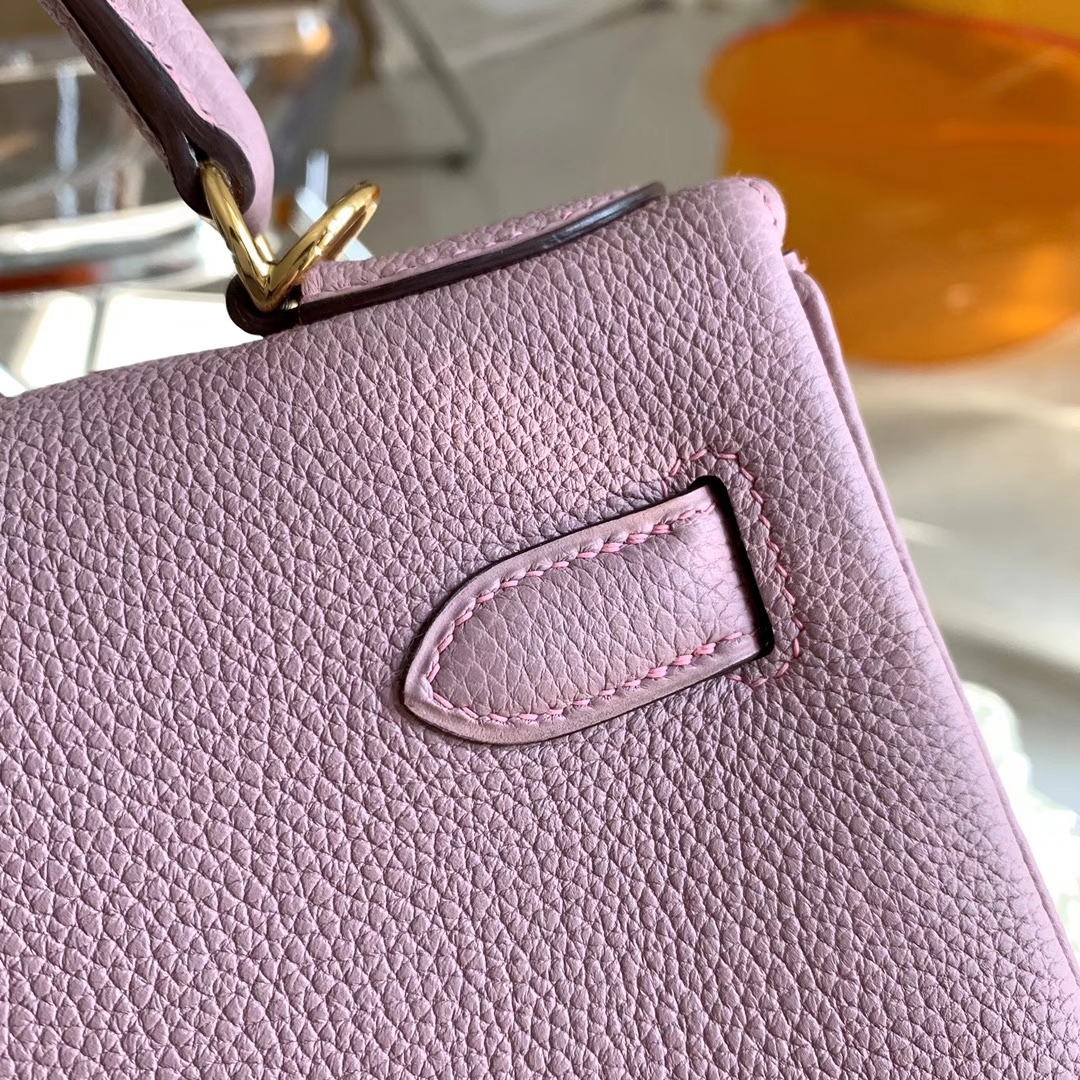 Hermès（爱马仕）Kelly 凯莉包 4W 香芋紫 紫藤色 原厂小纹路TOGO皮 28cm 全手缝