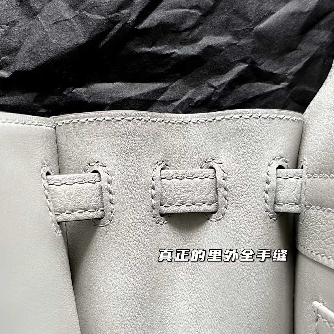 Hermès（爱马仕）Kelly Danse mini 珍珠灰 Cc80 Evercolor皮 全手缝