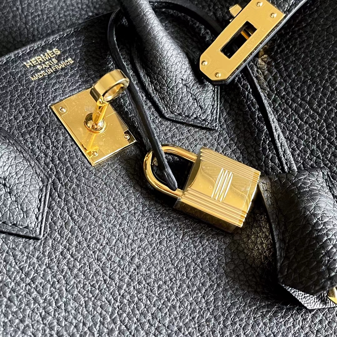 Hermès（爱马仕）Birkin 铂金包 TOGO 黑色 金扣 25cm